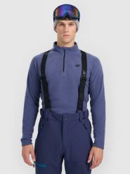 4F Bielizna termiczna polarowa (góra) męska - granatowa M. Niebieskia bielizna termoaktywna 4F, na zimę, m, bez wzorów, z polaru, bez ramiączek, wspinaczkowe. Za 99.99 zł.