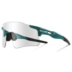 Lekkie okulary rowerowe fotochromowe z poliwęglanu. Zielone okulary przeciwsłoneczne WEST BIKING. Za 143.84 zł.