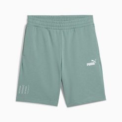 Spodenki męskie Puma SPORT GRAPHIC 9" TR zielone r L. Zielone krótkie spodenki sportowe Puma, l, bez wzorów, z bawełny. Za 108.31 zł.