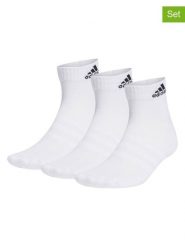 Adidas Skarpety sportowe (3 pary) w kolorze białym rozmiar: L. Białe skarpety Adidas, bez wzorów. Za 39.99 zł.