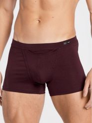 HOM Bokserki Tencel Soft 402465 Bordowy. Czerwone bokserki HOM, m, bez wzorów, z lyocellu. Za 179.99 zł.