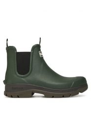 Barbour Kalosze MRF0028OL51 Zielony. Zielone śniegowce Barbour, z gumy, bez zapięcia. Za 309.99 zł.