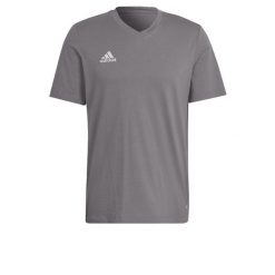 Entrada 22 Tee. Szare t-shirty sportowe Adidas, bez wzorów, bez ramiączek, do piłki nożnej. Za 66.00 zł.