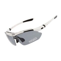 Okulary kolarskie polaryzacyjne ROCKBROS. Białe okulary przeciwsłoneczne ROCKBROS. Za 119.60 zł.