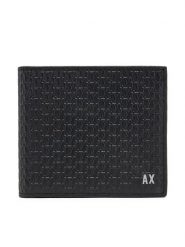 Armani Exchange Duży Portfel Męski 958097 4R847 00020 Czarny. Czarne portfele Armani Exchange, bez wzorów, ze skóry. Za 269.99 zł.