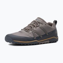 Buty barefoot męskie Xero Shoes Scrambler Trail Low WP. Brązowe buty turystyczne XERO SHOES, bez wzorów, bez zapięcia, trekkingowe. Za 689.99 zł.