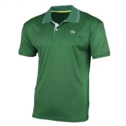 Koszulka sportowa męska Dunlop Tennis-polo Club. Zielone koszulki polo Dunlop, m, bez wzorów, z poliesteru, bez kołnierzyka, bez ramiączek. Za 222.00 zł.