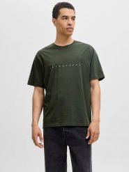 Jack & Jones Koszulka "Jjestar" w kolorze khaki rozmiar: M. Brązowe bezrękawniki Jack & Jones, m, bez wzorów, z bawełny, bez kołnierzyka, bez ramiączek. Za 43.99 zł.
