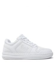 EA7 Emporio Armani Sneakersy X8X189 XK404 U260 Biały. Białe buty sportowe casual EA7 Emporio Armani, bez wzorów, ze skóry, bez zapięcia. Za 439.99 zł.