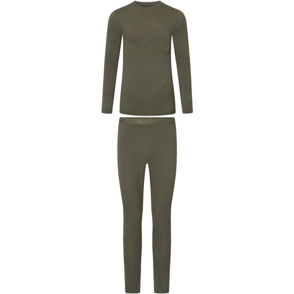 Bielizna termiczna męska Set Gasher Man z wełną merino. Zielona bielizna termoaktywna Viking, l, bez wzorów, z elastanu, bez ramiączek, narciarskie. Za 383.99 zł.