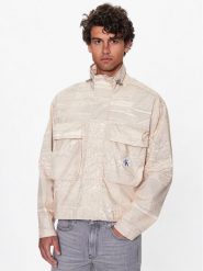 Calvin Klein Jeans Kurtka przejściowa J30J322944 Beżowy Regular Fit. Brązowe kurtki Calvin Klein Jeans, m, bez wzorów, z bawełny, bez kaptura. Za 599.99 zł.