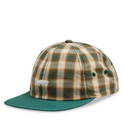 Czapka z daszkiem Vans. Zielone czapki z daszkiem Vans, bez wzorów. Za 89.99 zł.