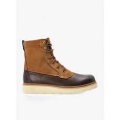 Buty zimowe męskie Sorel Slabtown 62 Caribou WP. Brązowe buty trekkingowe Sorel, na zimę, bez wzorów, bez zapięcia, trekkingowe. Za 555.99 zł.