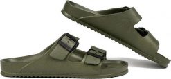 Klapki męskie Coqui Kong khaki. Zielone klapki Coqui, z materiału. Za 129.99 zł.
