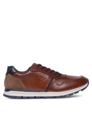 Rieker Półbuty B0503-24 Brązowy. Brązowe eleganckie półbuty Rieker, bez wzorów, ze skóry, bez obcasa, bez zapięcia. Za 329.99 zł.