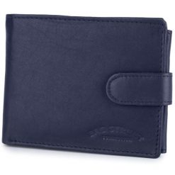 Portfel Skórzany Męski Poziomy Na Karty Granatowy Bag Street 883. Niebieskie portfele bez wzorów, ze skóry. Za 43.99 zł.