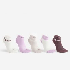 Skarpety sportowe tenis RS160 Mid podwyższone 5 par. Skarpetki sportowe Decathlon, bez wzorów, z bawełny. Za 34.99 zł.