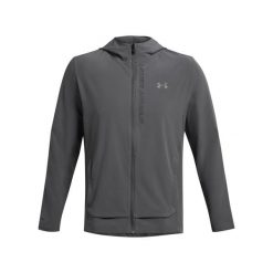 Kurtka wodoodporna z kapturem Under Armour OutRun The Storm. Czarne kurtki do biegania Under Armour, bez wzorów, z kapturem, do biegania. W wyprzedaży za 337.70 zł.