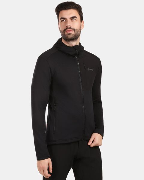 Męska bluza polarowa Kilpi SEVELEN-M. Czarne bluzy z kapturem Kilpi, m, bez wzorów, z materiału, z kapturem. Za 422.05 zł.
