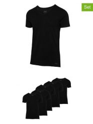 Fila Koszulki (5 szt.) w kolorze czarnym rozmiar: XXL. Czarne bezrękawniki Fila, xxl, bez wzorów, bez kołnierzyka, bez ramiączek. Za 187.99 zł.