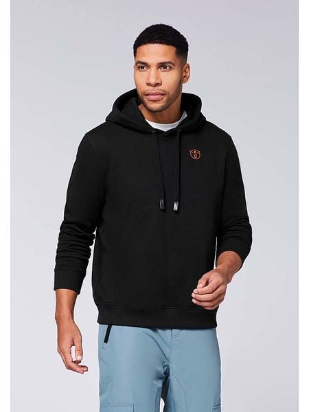 Chiemsee Bluza w kolorze czarnym rozmiar: XXL. Czarne bluzy Chiemsee, xxl, bez wzorów, z kapturem. Za 162.11 zł.