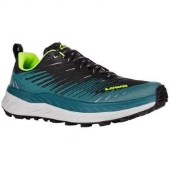 Buty trekkingowe męskie Lowa Fortux. Niebieskie buty turystyczne Lowa, bez wzorów, z materiału, bez zapięcia, trekkingowe. Za 619.00 zł.
