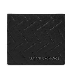 Portfel Armani Exchange. Czarne portfele Armani Exchange, bez wzorów. Za 349.99 zł.