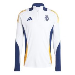 Kurtka z dresu Real Madrid 2024/25. Białe kurtki Adidas, xs, bez wzorów, z dresówki, bez kaptura. Za 317.95 zł.