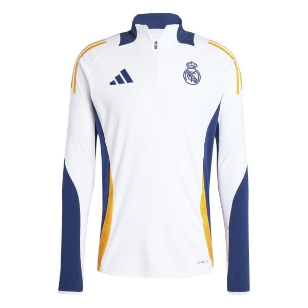 Kurtka z dresu Real Madrid 2024/25. Białe kurtki Adidas, xs, bez wzorów, z dresówki, bez kaptura. Za 317.95 zł.