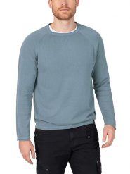 Timezone Sweter w kolorze błękitnym rozmiar: 3XL. Niebieskie swetry nierozpinane Timezone, xl, bez wzorów, z bawełny, bez kołnierzyka, bez ramiączek. Za 101.95 zł.