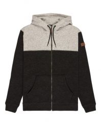 Bluza na zamek dla Mężczyzn KELLER BLOCK ZIP Czarny. Czarne bluzy z kapturem Quiksilver, m, bez wzorów, z materiału, z kapturem. Za 369.99 zł.