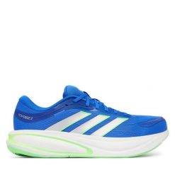 Buty do biegania adidas. Niebieskie buty do biegania Adidas, bez wzorów, bez zapięcia, do biegania. Za 299.99 zł.