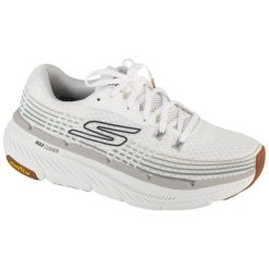 Buty do biegania męskie Skechers Max Cushioning Premier 2.0. Białe buty do biegania Skechers, bez wzorów, z materiału, bez zapięcia, do biegania. Za 399.99 zł.