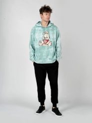Guess X Brandalised Bluza "Leon Bunny" | M3RQ60KBCE0 | Mężczyzna | Zielony. Zielone bluzy Guess, m, z aplikacjami, z bawełny, bez kaptura. W wyprzedaży za 259.00 zł.