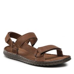 Sandały Lasocki. Brązowe sandały Lasocki, bez zapięcia. Za 97.99 zł.