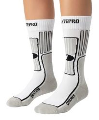 Odzież Skarpety unisex SkatePro Coolmax Inline Skarpety 2-Pak - Biały - 43-45. Biała skarpety SKATEPRO, bez wzorów, z bawełny. Za 124.99 zł.
