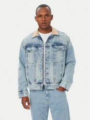 HUGO Kurtka jeansowa Erlo 50563343 Niebieski jasny Relaxed Fit. Niebieskie kurtki Hugo, l, bez wzorów, z bawełny, bez kaptura. Za 679.99 zł.