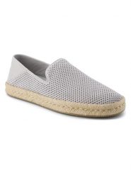 TOMS Skórzane espadryle w kolorze szarym rozmiar: 44,5. Szare botki sznurowane Toms, bez wzorów, ze skóry, bez obcasa, bez zapięcia. Za 185.95 zł.