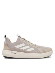 Adidas Trekkingi Terrex Boat Climacool JI3501 Beżowy. Brązowe buty trekkingowe Adidas, bez wzorów, z materiału, bez zapięcia. Za 419.99 zł.