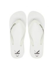 Calvin Klein Jeans Japonki Beach Sandal Transparent Tpu YM0YM01267 Biały. Białe japonki Calvin Klein Jeans, bez wzorów, z jeansu. Za 119.99 zł.
