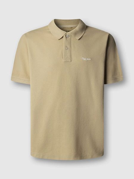 Pepe Jeans Koszulka polo "Oscar" w kolorze beżowym rozmiar: L. Brązowe koszulki polo Pepe Jeans, l, bez wzorów, z bawełny, bez kołnierzyka, bez ramiączek. Za 144.24 zł.