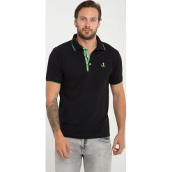 Koszulka polo "Airball" - Regular fit - w kolorze czarnym. Koszulki polo marki Sir Raymond Taylor, z haftami, z bawełny, polo, z krótkim rękawem. W wyprzedaży za 99.95 zł.