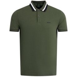 Polo BOSS Paddy AP Open Green (50538101-355). Zielone koszulki polo Boss, m, bez wzorów, bez kołnierzyka, bez ramiączek. Za 329.00 zł.