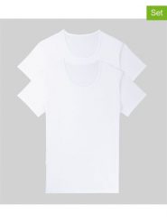 Sloggi Koszulki (2 pary) w kolorze białym rozmiar: L. Białe bezrękawniki Sloggi, l, bez wzorów, bez kołnierzyka, bez ramiączek. Za 61.31 zł.