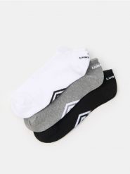 Skarpetki 3 pack Umbro - wielobarwny. Brązowe skarpety Sinsay, bez wzorów. Za 11.99 zł.