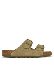 Birkenstock Klapki Arizona 1031998 Khaki. Brązowe klapki Birkenstock, ze skóry. Za 549.99 zł.