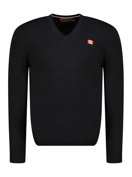 Canadian Peak Sweter "Felineak" w kolorze czarnym rozmiar: 3XL. Czarne swetry nierozpinane Canadian Peak, xl, bez wzorów, ze splotem, bez kołnierzyka, bez ramiączek. Za 122.67 zł.