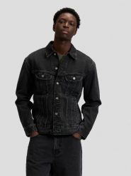 MESKA KURTKA LEE RELAXED RIDER JACKET REKINDLE 112376447. Kurtki Lee, s, bez wzorów, z jeansu, bez kaptura. Za 199.99 zł.