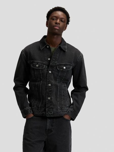 MESKA KURTKA LEE RELAXED RIDER JACKET REKINDLE 112376447. Kurtki Lee, s, bez wzorów, z jeansu, bez kaptura. Za 199.99 zł.