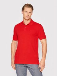 Boss Polo Pallas 50468362 Czerwony Regular Fit. Czerwone koszulki polo Boss, m, bez wzorów, z bawełny, bez kołnierzyka, bez ramiączek. Za 259.99 zł.
